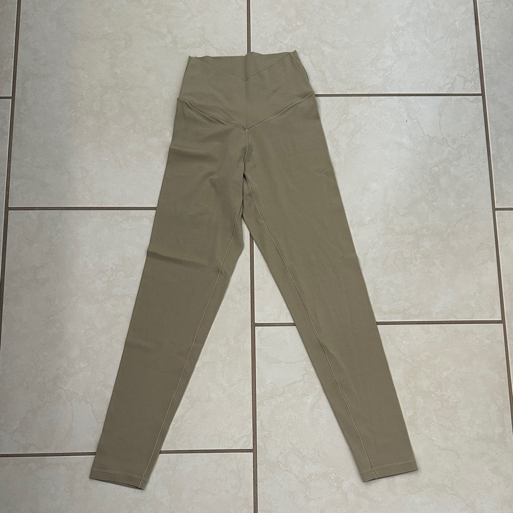 New Aerie criss cross High-Waisted beige Leggings